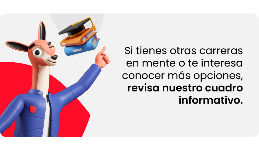 Cuadro informativo sobre costos adicionales de carreras Cayetano