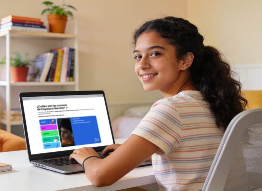 alumno no sabe qué carrera estudiar y busca opciones