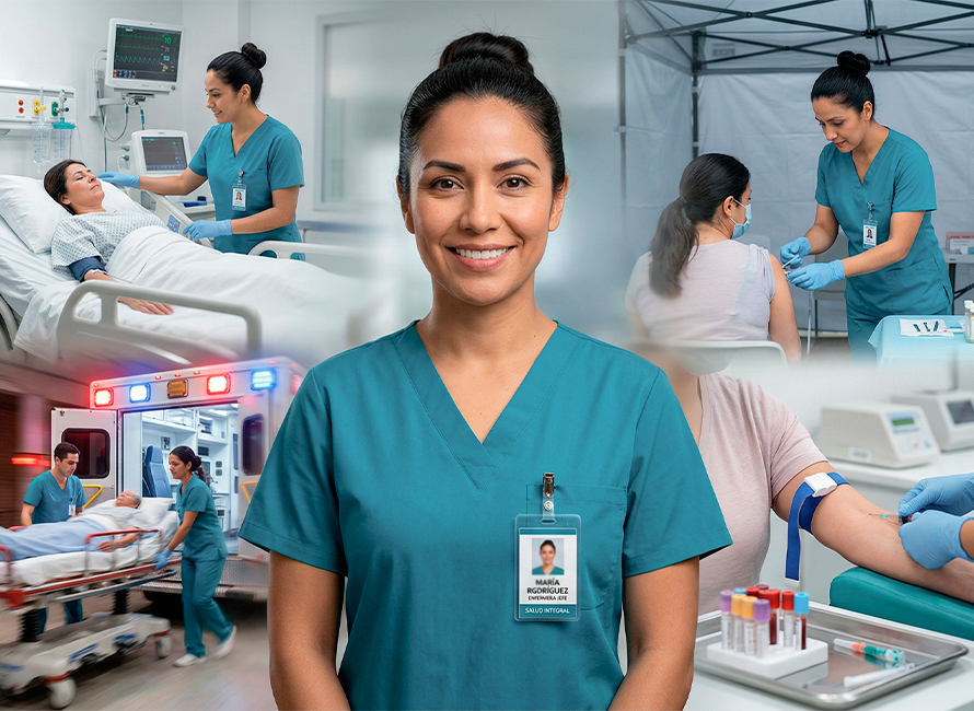 campos laborales de enfermería en Cayetano Heredia PGE