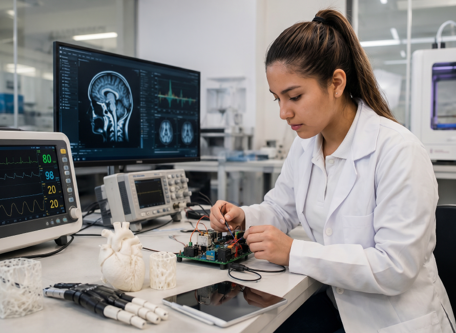 Egresada en su campo laboral de ingeniería biomédica