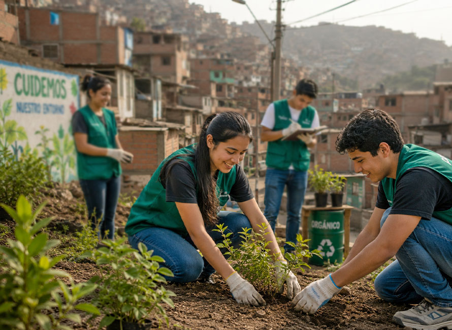 Estudiantes con vocación de servicio